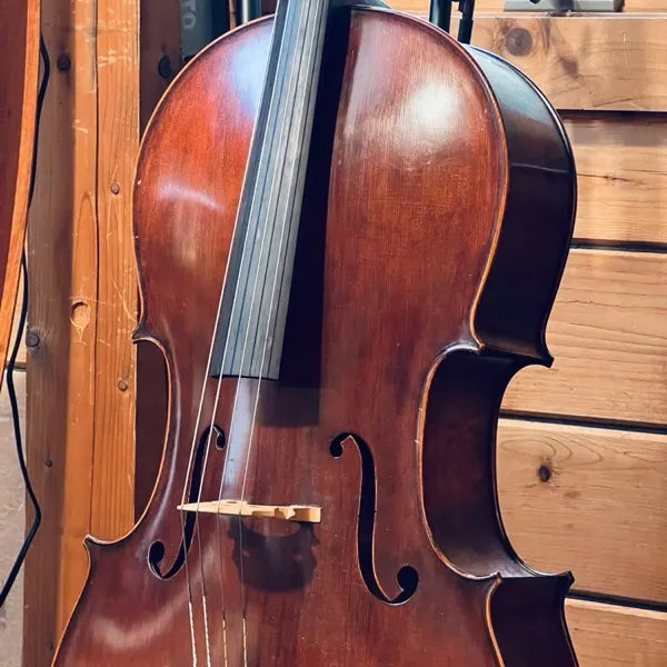 Cello in the cabin studio