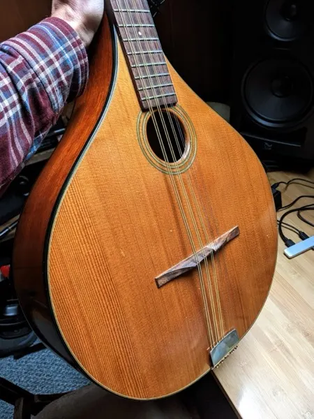 Cittern in the cabin studio